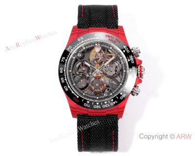 TW Factory Rolex Daytona Carbon Fiber Case/Bezel 40*12.4mm Dandong 4802 Movement Watch